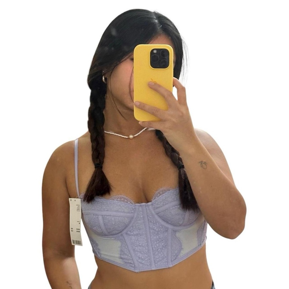UO Out from Under Lilac Corset Top